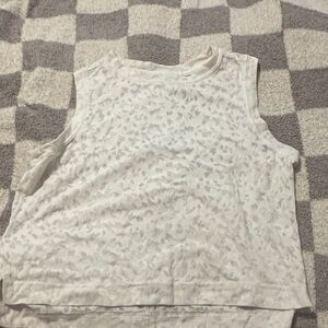 All in Motion White Patterned Tank Top
